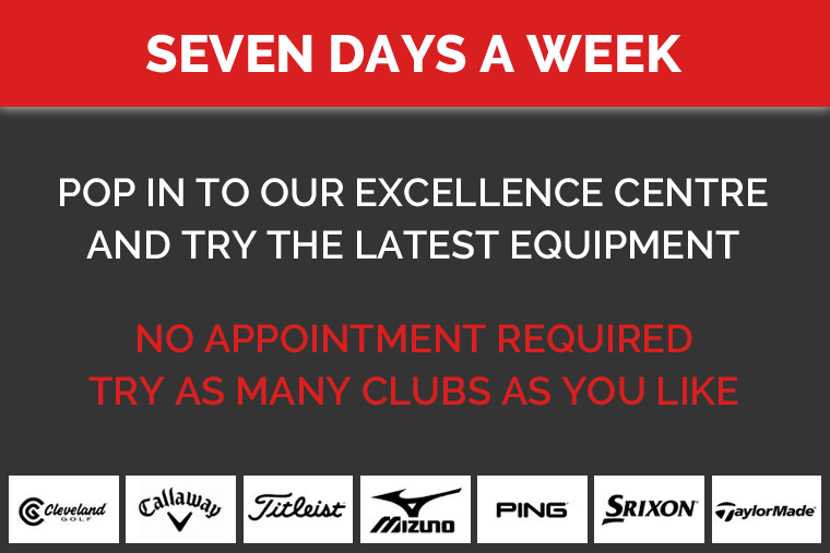 Try the latest golf equipment